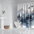 thumbnail image 3 of Cool Winter Fun Gray Fog Magic Tree Shower Curtains for Bathroom All Seasons Country Bathroom Shower Curtain Sets Waterproof Fabric Decor 72×84in with 12 Hooks, 3 of 4