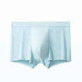 thumbnail image 3 of Calzoncillos bóxer de seda de hielo para hombre, de verano, sin costuras, deportivos, transpirables, antibacterianos, de talla grande, para hombre, 3 of 3