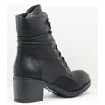 thumbnail image 3 of Lace up Military Style Mid Calf Combat Boots Women's Boots Vegan Leather - 8.5, 3 of 3