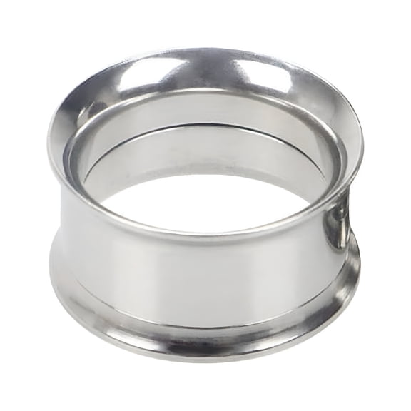 DESIGNICE 1Pc Ear Expander Solid Color Skin-friendly Stainless Steel Double Flared Ear Gauges for Men Women Steel 18mm