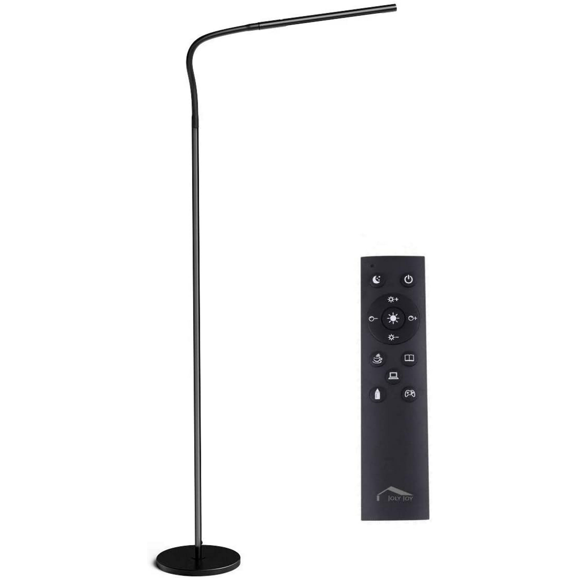 Floor Lamp Living Room, Joly Joy Floor Lamps for Living Room, 12W Dimmable  Flexible Gooseneck Standing Lamp, Reading Light with Touch Remote Control,  4 Color & 5 Brightness Dimmer, D Floor Lights