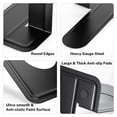 thumbnail image 3 of 8.5 in Extra Large Heavy Duty Metal Book Ends Black Universal Premium Bookends for Shelves Non Skid Bookend Book Stopper for Books Movies CDs Games 8.5 x 5.9 x 7.8 in 2 Pairs, 3 of 6
