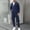 Navy, variant on WIZUTIZ Tracksuit for Men Zip Up Sweatshirt Jackets & Cargo Sweatpants 2 Piece Jogging Suit Workout Outfits with Pockets