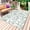 Fruit green, variant on Sage Green Flower Outdoor Rug 3x5 Ft - Reversible Patio Rug Outdoor Camping Rugs, Vintage Farmhouse Boho Leaf Spring Washable Indoor Outdoor Area Rugs, Non-Slip Outdoor Carpet Runner for Deck/Porch
