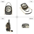 thumbnail image 3 of FORMRS Crossbody Bag for Women Quilted Travel Shoulder Cell Phone Purse with Chain Strap Handbag, Beige Moon, 3 of 7