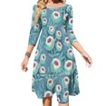 thumbnail image 1 of Sugar Cookie Blossoms Robe Évasée Col Carré Robe Élégante Mode Féminine Imprimée Fleurs Florales Jam Cookies, 1 of 5