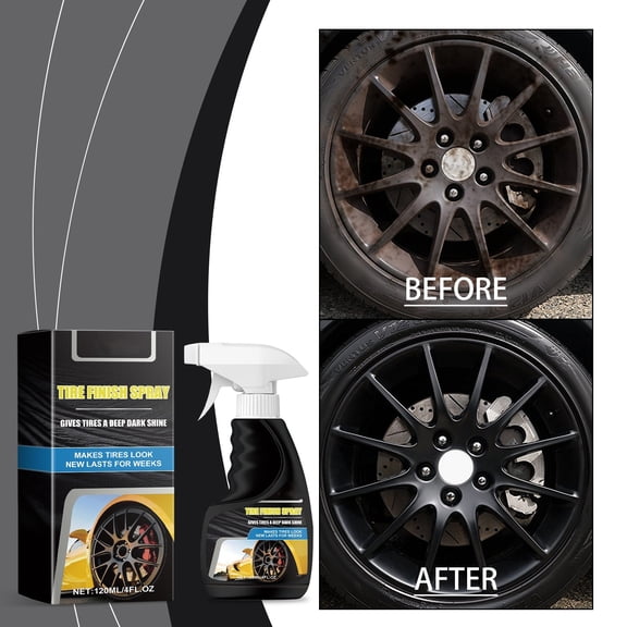 EcoNest Car Tire Shine Spray High Gloss Polish & Coating Liquid For Tires Long Lasting Enhances Tire Appearance Easy To Apply Water & 100ml