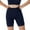 Dark Blue, variant on UAMVSH Biker Shorts for Women Gym Yoga Workout Stretchy Shorts Trendy Ribbed Knitted Legging High Waist Athletic Slip Shorts