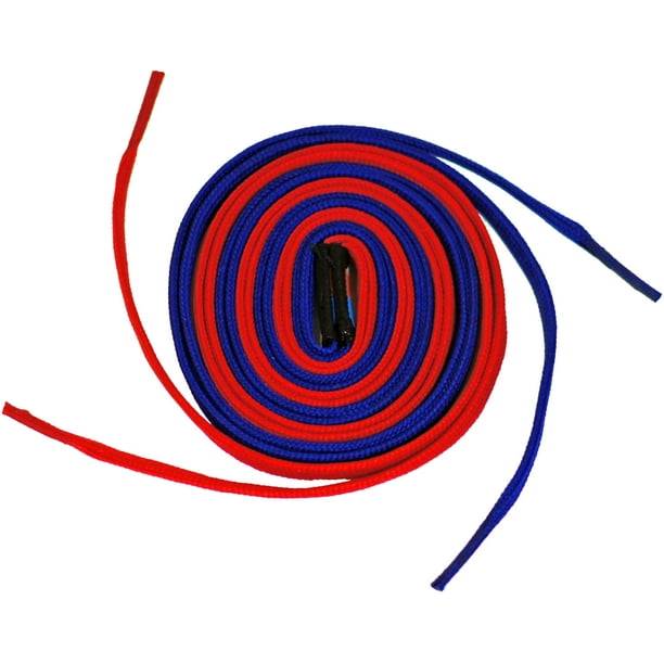 Easy Tie Shoelaces Dual colored, waxed, shoelaces with tough molded