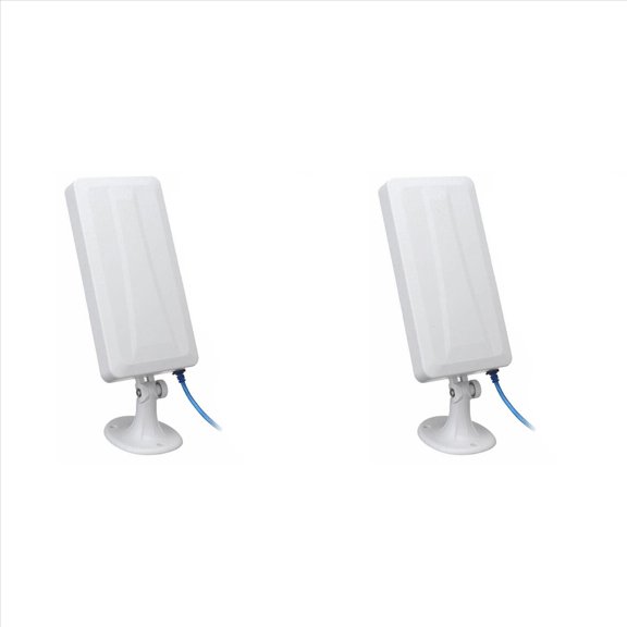 2X Extensor WiFi de Alcance de 150Mbps Repetidor de Enrutador Inalámbrico para Exteriores Antena WLAN para Booster 5M