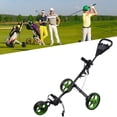 thumbnail image 3 of Cart, Heavy Duty 3 Wheeled Ergonomic  Bag Cart With Quick Braking For Practice, 3 of 8