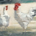 thumbnail image 2 of Harper, Ethan 20x20 White Modern Wood Framed Museum Art Print Titled - Chicken Yard II, 2 of 4