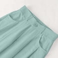 thumbnail image 5 of JSheng Casual Straight Leg Pants For Women Women's Solid Color Casual Pocket Straight Leg Pants Soft & Comfortable Blue S, 5 of 5