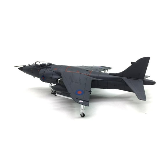 Vintage Harrier Jet Model 1:72 Scale Model for Display Aviation Collectibles Enthusiasts, Functional Display Stand