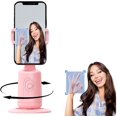 thumbnail image 1 of Shoplyhube Trépied de Téléphone Intelligent avec Suivi IA, Suivi Automatique du Visage Rotation à 360°, Contrôle à Distance/gestuel, Sans Application pour iPhone Android Vlog, 1 of 8