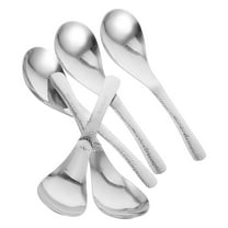 5 Pcs Stainless Steel Spoon Toddler Child 15.00X4.10X3.00CM Silver
