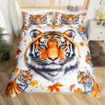 thumbnail image 2 of Erosebridal Housse de Couette Imprimée Tigre Safari Simple, Literie Animaux des Bois Faune Simple, Réversible 2 Pcs (Sans Couette), 2 of 7
