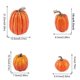 thumbnail image 5 of 7 piezas de calabazas falsas naranjas para Halloween, decoración de otoño, jardín, espuma para césped, adornos para lugares públicos, profesores, 5 of 8