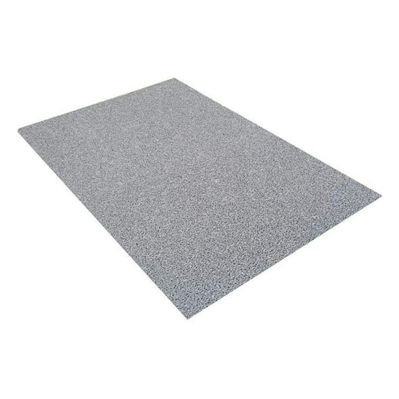 VinLoop Vinyl Mat - 3x3 ft Grey Anti-Slip Mat for Pool, Bathroom, Shower, Locker Room - Water Drainage, Comfortable Looped Surface