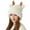 White, variant on UTSJKR Women Warm Hat Cute Reindeer Antlers Knitted Winter Hats Crochet Earflap Knit Cap Beanie for Adults Kids Khaki