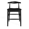thumbnail image 6 of Pemberly Row Danish Design Vegan Leather Counter Height Stool in Black, 6 of 7