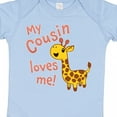 thumbnail image 4 of Inktastic My Cousin Loves Me Cute Giraffe Boys or Girls Baby Bodysuit, 4 of 5