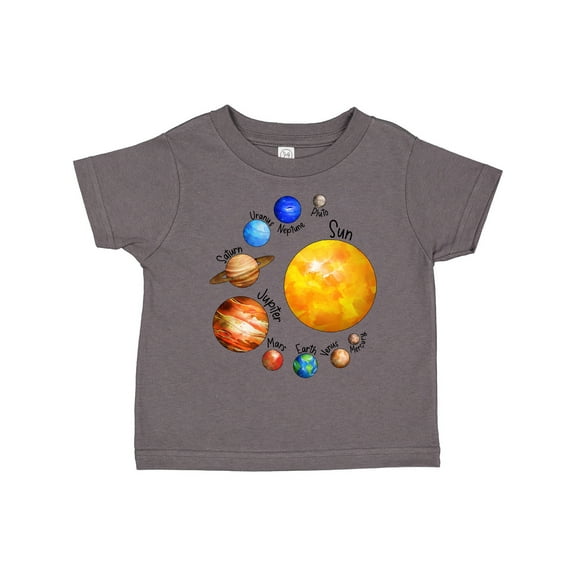 Inktastic Sun and Planets Yes, and Pluto Boys or Girls Toddler T-Shirt