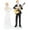 Assorted Color, variant on Elegant Resin Bride and Groom Guitar Cake Topper Figurine Wedding Decoration in Assorted Colors for Romantic Celebrations