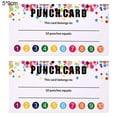 thumbnail image 2 of 100 Pcs Punch Cards, Incentive Loyalty Reward Card Student Loyalty Cards for Classroom, 3.5 x 2 Inch, 2 of 5