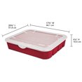 thumbnail image 2 of Sterilite Adjustable Ornament Case, Red, 2 of 7
