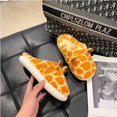 thumbnail image 3 of Giraffe Slippers, Fuzzy Animal Slippers for Women and Kids, 3 of 7