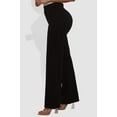thumbnail image 3 of High Rise Smoothing Pull On Straight Leg Pants - Black, 3 of 9