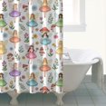 thumbnail image 4 of Colorful Fairy Flower Pattern Shower Curtain 72"x84" ,Bathroom Decorative Shower Curtains Set with 12 Hooks,Modern Waterproof Washable Shower Curtain, 4 of 6