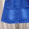 thumbnail image 5 of Girls Denim Skirt with Pockets A-Line Elastic Waist Classic Blue Jean Skirt for Kids to Kids 3-10 Years,Size 2-3T, 5 of 5