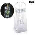 thumbnail image 1 of 1 Pc Ice Wine Bags Transparent PVC Champagne Wine Ice Pouch Cooler Bag Picnic Food Cooler Box Tote Storage Ice Bags, 1 of 8