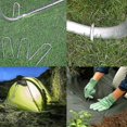 thumbnail image 4 of Estacas de jardín extralargas de 25 cm en forma de U, de metal, resistentes, 4 of 5