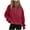 Red2, variant on Lmnyox Fall Winter Casual Sweatshirts for Women Oversized Long Sleeve Zipper Hoodies with Pocket Fashion Pullover Tops