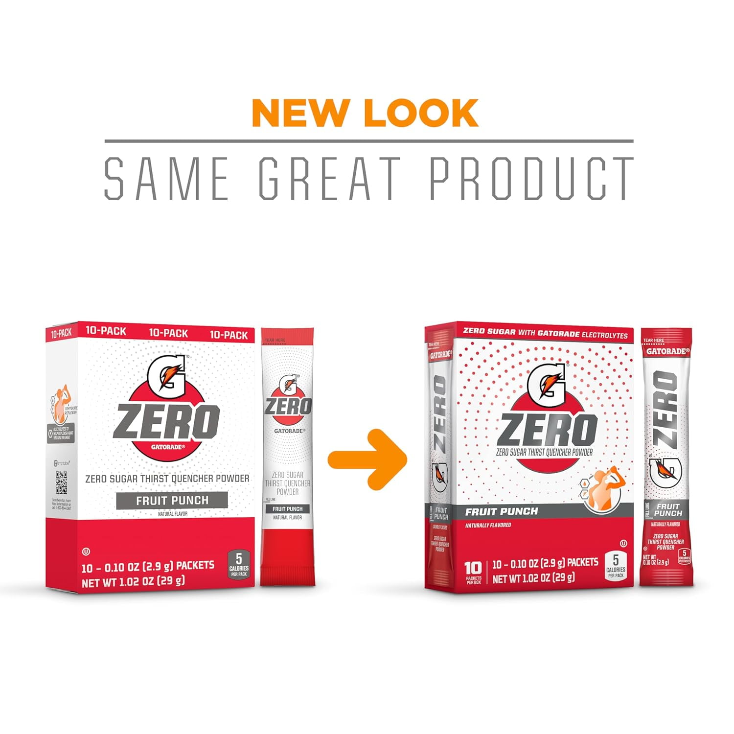 Gatorade Zero Thirst Quencher Fruit Punch Powder, 3 Boxes