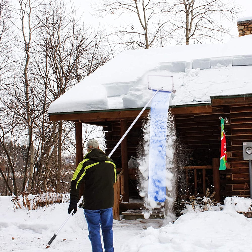 Lowestbest 5-20ft Extendable Snow Roof Rake, Light Snow Removal Tool, Suitable for Car Roof Snow/Wet Leaves/Debris Lowestbest 5-20ft Extendable Snow Roof Rake, Light Snow Removal Tool, Suitable for Car Roof Snow/Wet Leaves/Debris