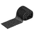 thumbnail image 1 of Unique Bargains Black Sew Stitch on Cone Spikes Studs Plastic Flat Back Spike Rivet Punk Trim Ribbon (2 Yards), 1 of 6