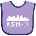 thumbnail image 3 of Inktastic Austin Texas Skyline Silhouette TX City Boys or Girls Baby Bib, 3 of 4