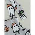 thumbnail image 6 of Infant Baby Boy Girl Halloween Clothes Pumpkin Ghost Suspender Pants Sleeveless Tie Overalls Jumpsuit One Piece Outfits, 6 of 8