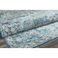 thumbnail image 4 of Freida FY55A Bluebell Vintage Farmhouse Blue Area Rug, 5'x7', 4 of 5