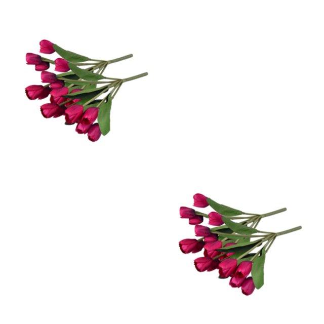 Naiovety Ramo de flores artificiales de 9 cabezas, tulipanes falsos, simulación de tacto Real, flor de imitación, decoración de boda, Type3 NO3