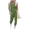 thumbnail image 2 of BLVB Womens Tracksuit Summer 2 Piece Outfits Casual Sleeveless Tank Tops and Drawstring Pants Lounge Sets with Pock, 2 of 4