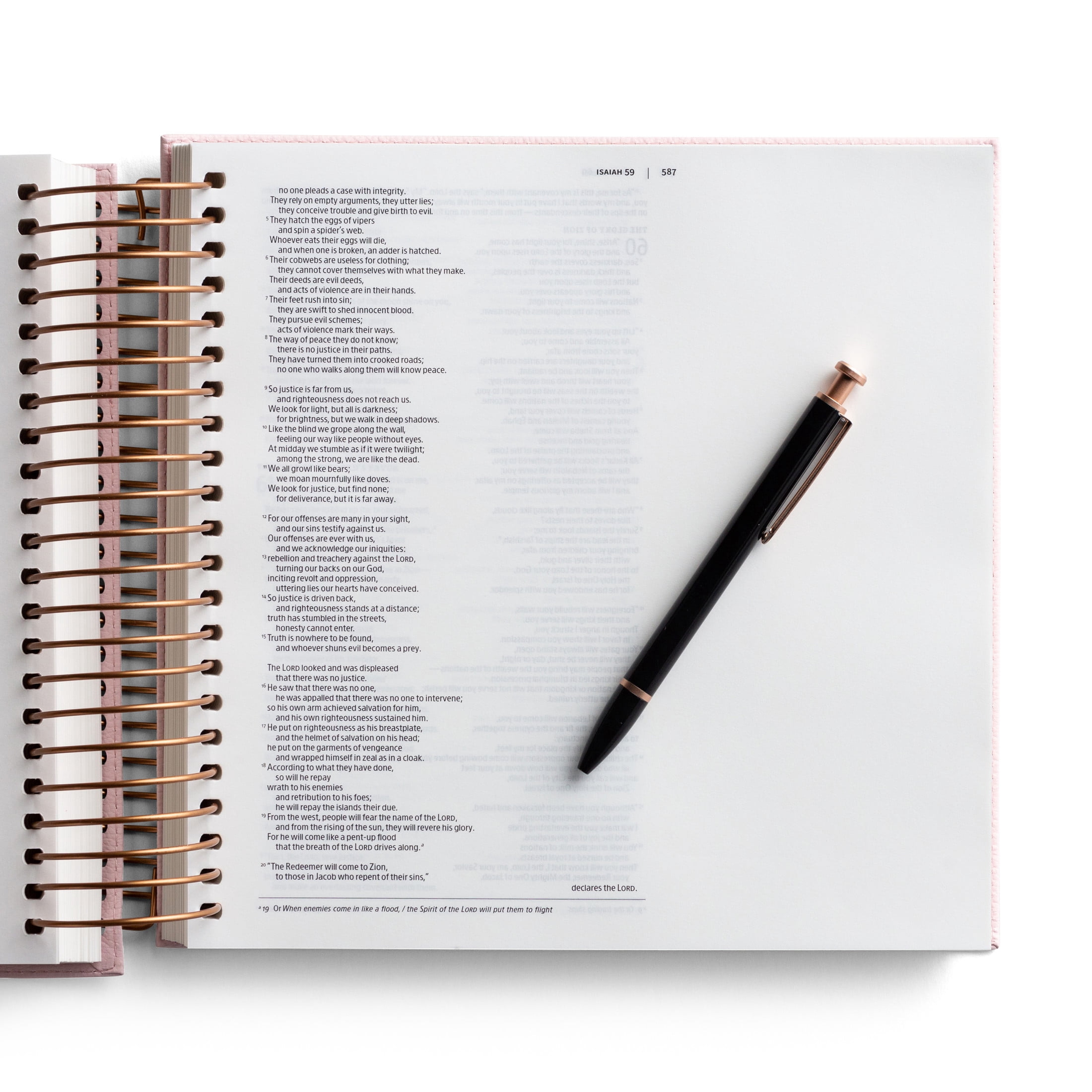 Illustrating Bible Niv: Spiral Bound Bible Journal, Pink, (Spiral-Bound)