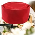 thumbnail image 3 of Japanese Chef Hat with Mesh Top Breathable Work Hat Beanie Waiter Hat Cooking Hat for Kitchen Restaurant Bakery , Red, 3 of 8