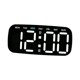 thumbnail image 2 of Reloj despertador digital de sobremesa con dos configuraciones de alarma, visualización de fecha y día de la semana, reloj de mesa LED. Negro, 2 of 9
