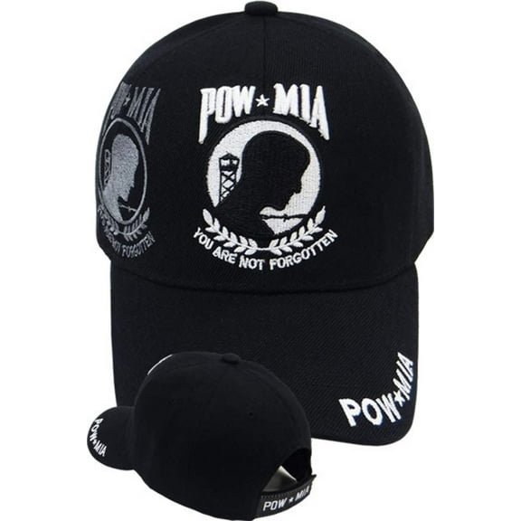 US Military Pow Mia You Are Not Forgotten Black Baseball Hat Cap