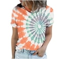 thumbnail image 6 of jobturf Graphic Tees for Women Summer Loose Fit Crew Neck T Shirts Beach Short Sleeve Going Out Tops Vacation Outfits S-3XL, 6 of 6